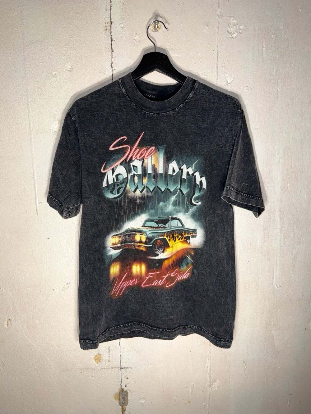 Shoe Gallery Upper East Side Lowrider Graphic Acid Wash T-Shirt